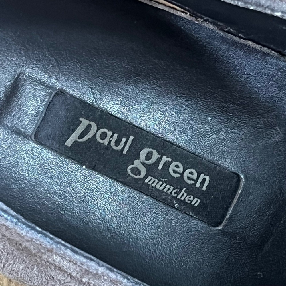 Paul Green München Suede Leather Wedge Heel Slip‎ On Ankle Booties Size 6 - Picture 10 of 10